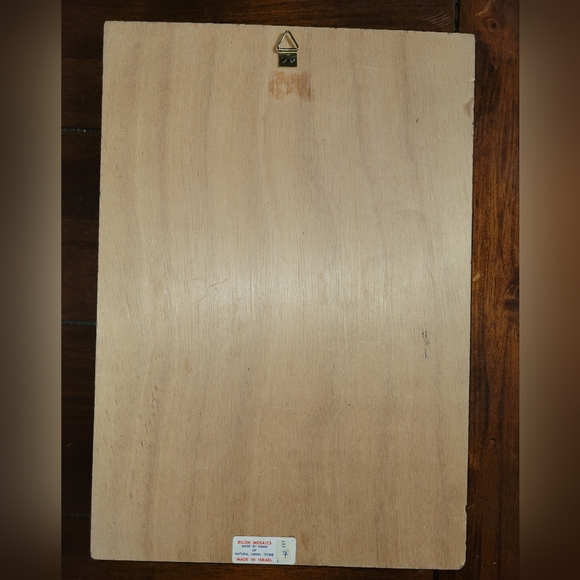 VINTAGE ISRAELI MOSAIC FROM KIBBUTZ EILON ISRAEL JERUSALEM LION OF JUDAH - Picture 3 of 5